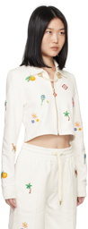 Casablanca White Elements En Crayon Jacket