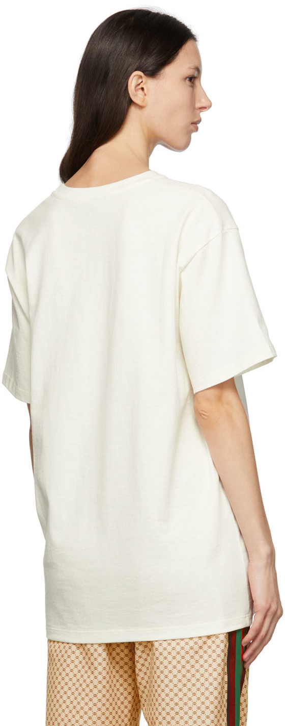 Gucci Off-White 'Strawberry Gucci' Cotton T-Shirt