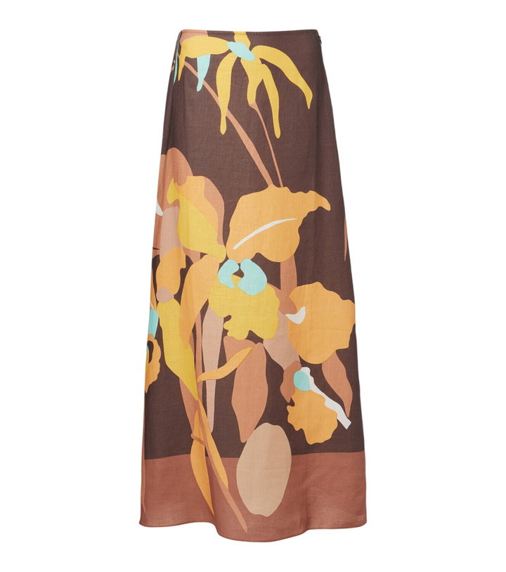 Photo: Faithfull Martina floral linen maxi skirt