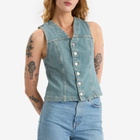 Samsøe Samsøe Women's Sabeth Denim Vest in Caribbean Blue