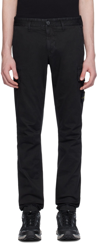 Photo: Stone Island Black Patch Cargo Pants