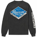 Represent Classic Parts Long Sleeve T-Shirt in Aged Black