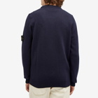 Stone Island Men's Reverse Seam Lambswool Crew Neck Jumper in Navy Blue