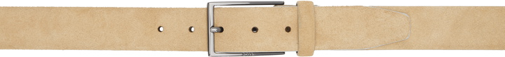 Photo: BOSS Beige Pin-Buckle Belt