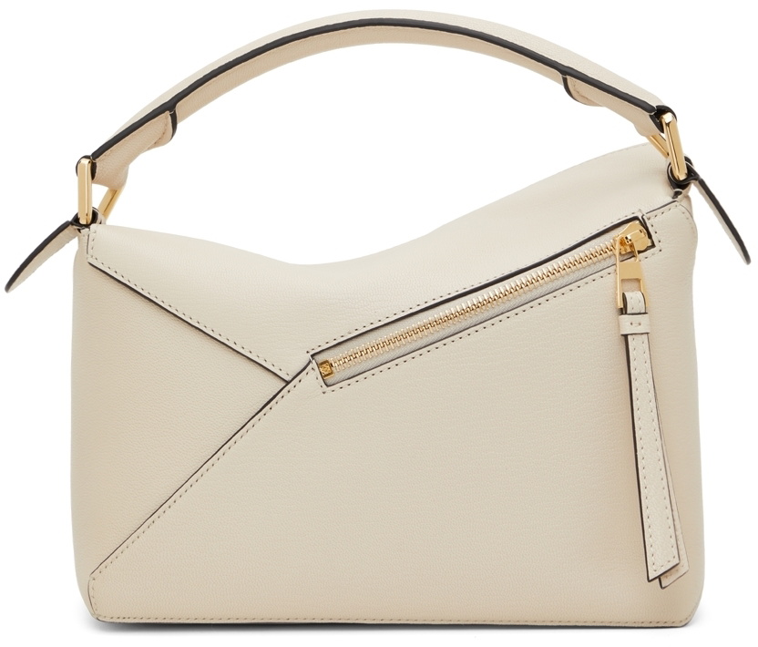 Loewe Mini Puzzle Edge Shoulder Bag Leather Sand, Crossbody Bag