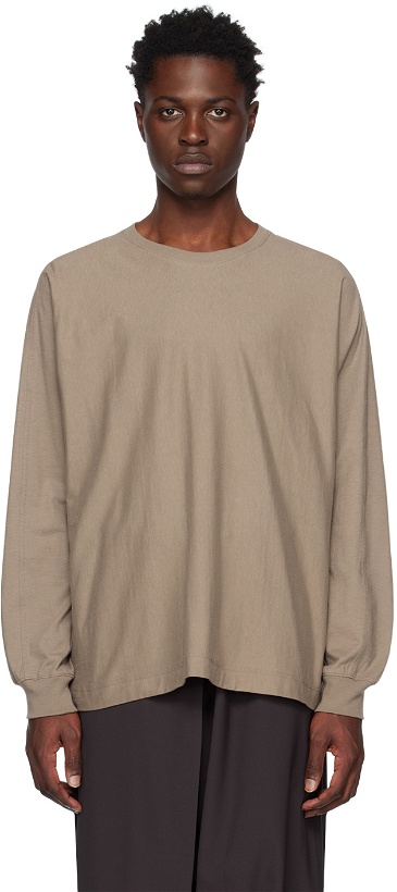 Photo: HOMME PLISSÉ ISSEY MIYAKE Brown Release-T 1 Long Sleeve T-Shirt