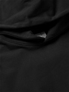 ADIDAS ORIGINALS - Adicolor Premium Logo-Appliquéd Organic Loopback Cotton-Jersey Hoodie - Black