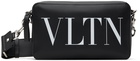 Valentino Garavani Black 'VLTN' Messenger Bag