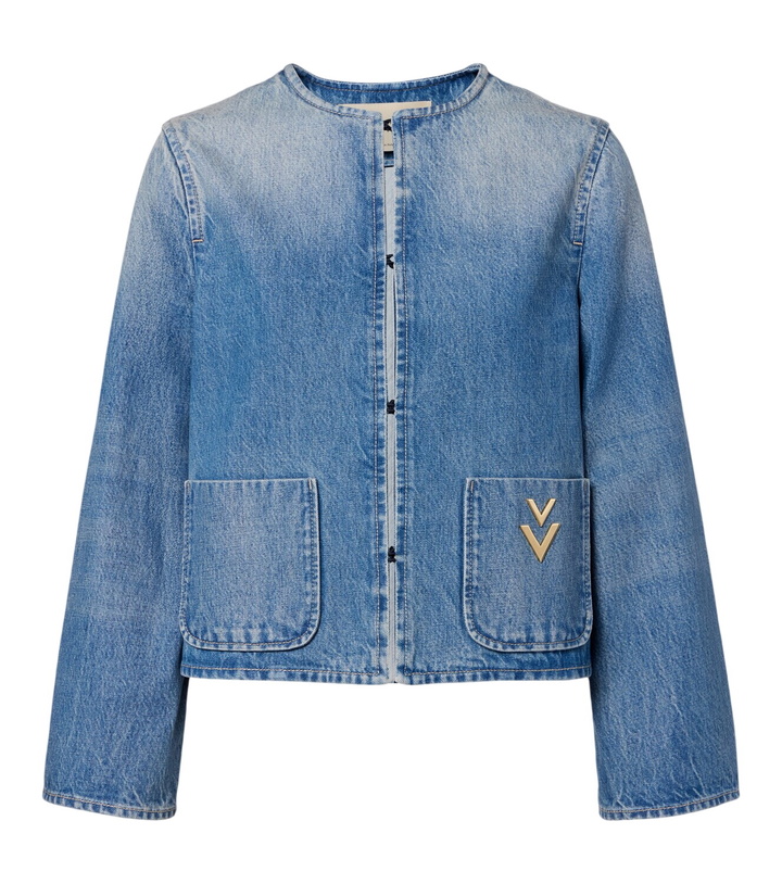Photo: Valentino VGold faded denim jacket