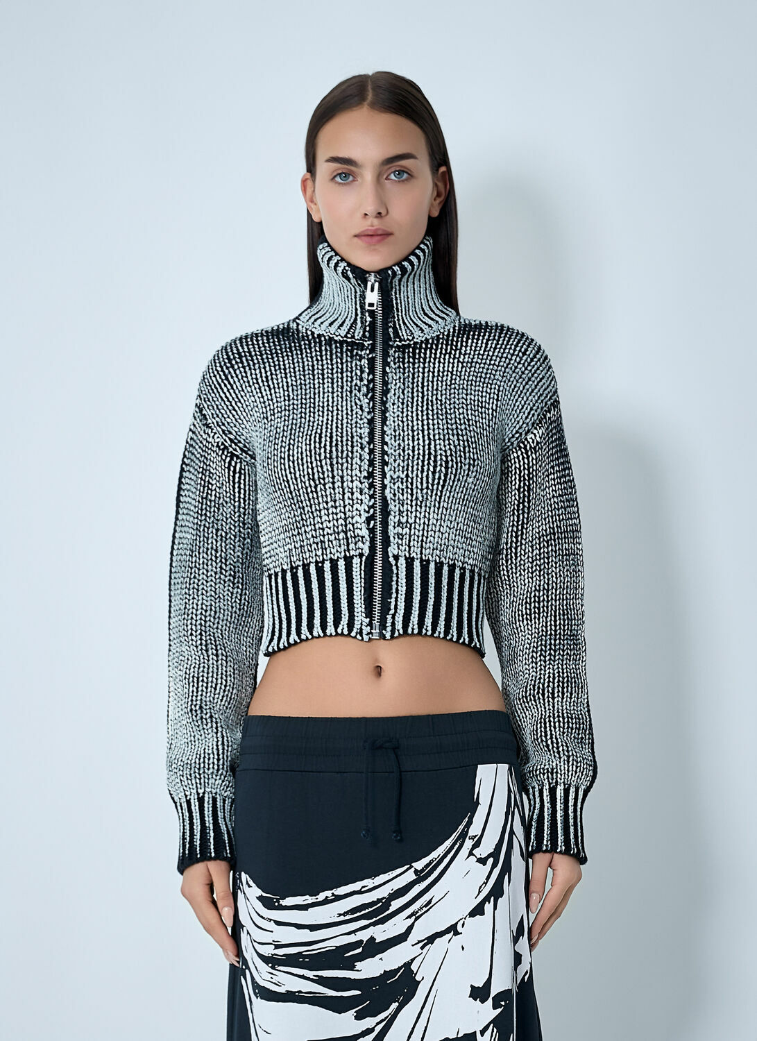 VAQUERA Coated Rib Cardigan