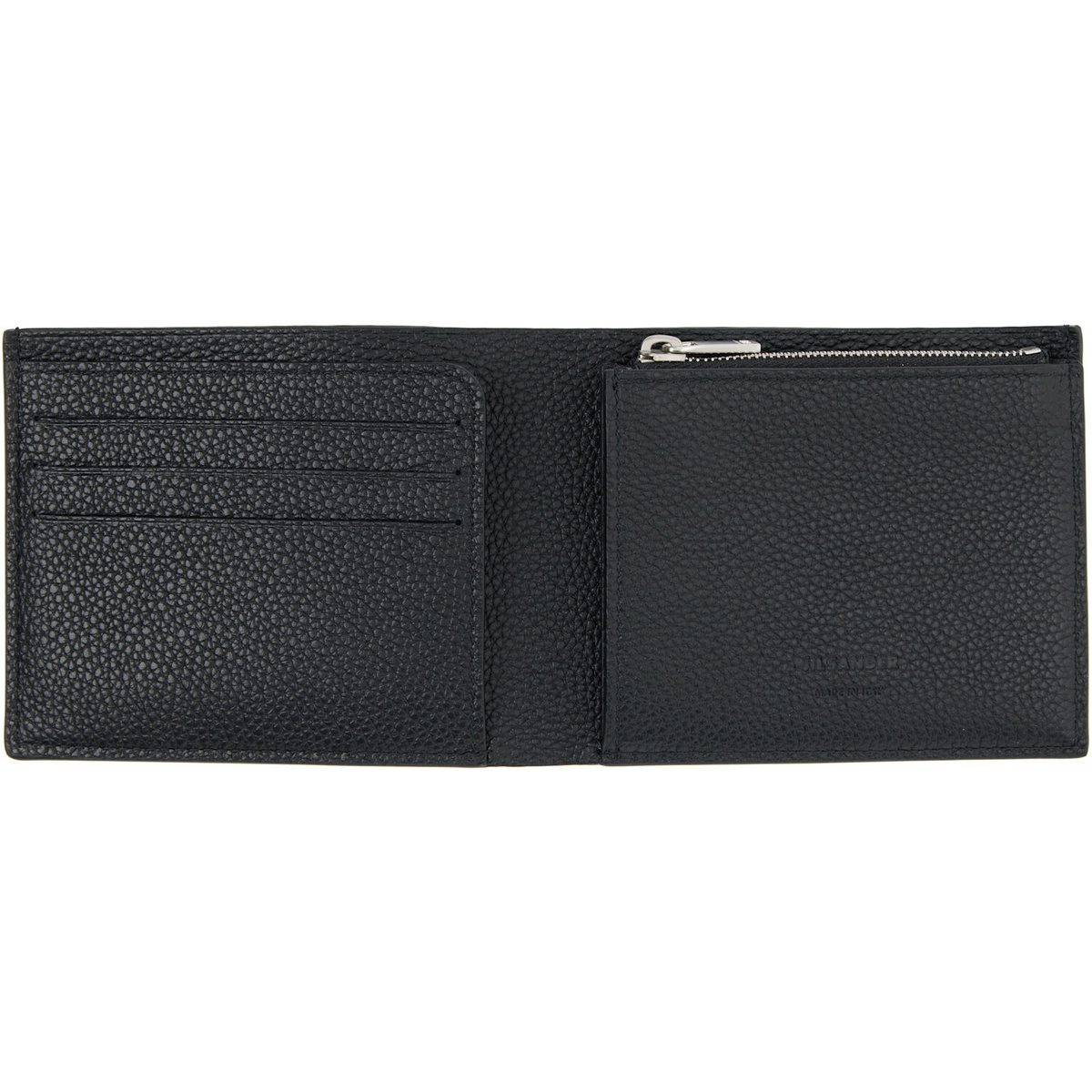Jil Sander Black Bifold Wallet