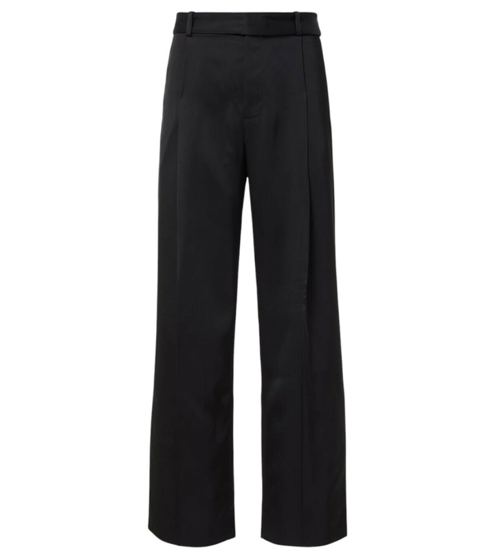 Photo: Jil Sander Silk-blend wide-leg pants