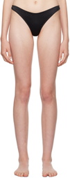 Fleur du Mal Black Luxe Thong