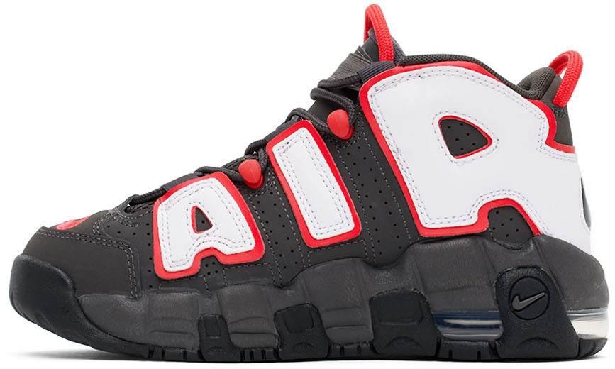 Nike Kids Grey & Pink More Uptempo Big Kids Sneakers Nike