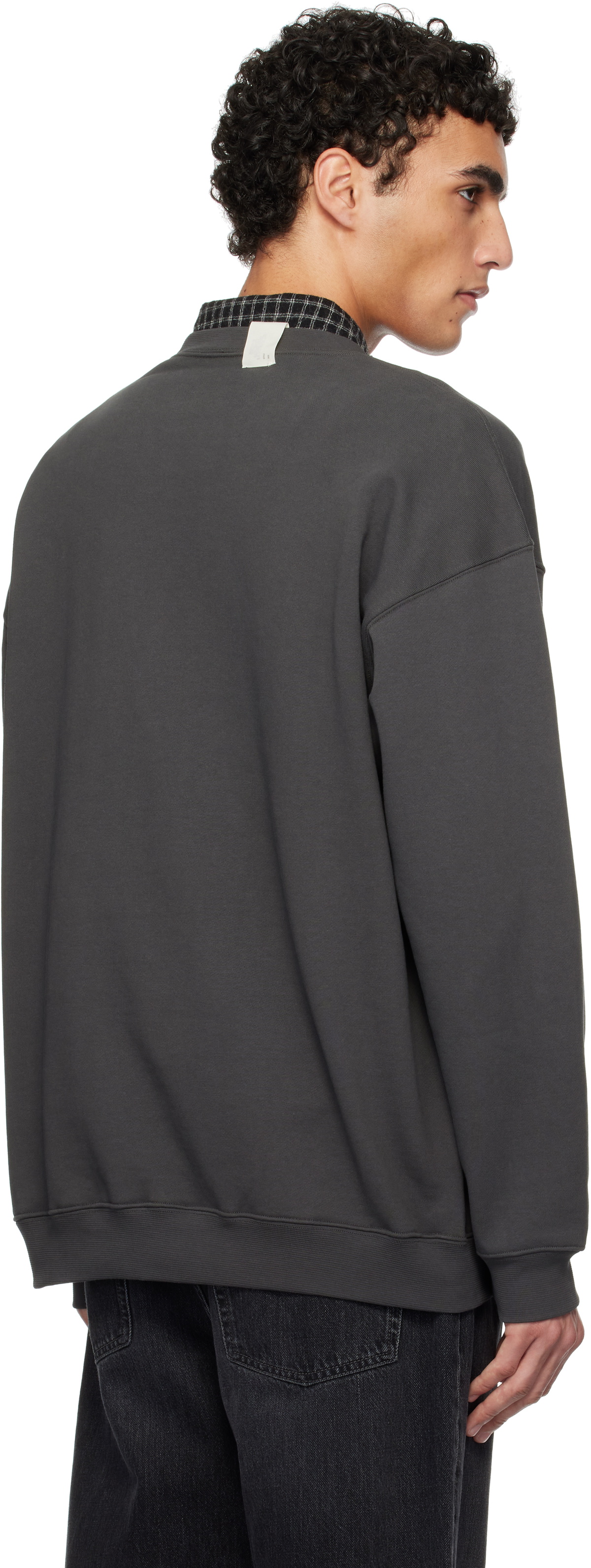 N.Hoolywood Gray Crewneck Sweatshirt