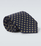 Dunhill Printed silk tie