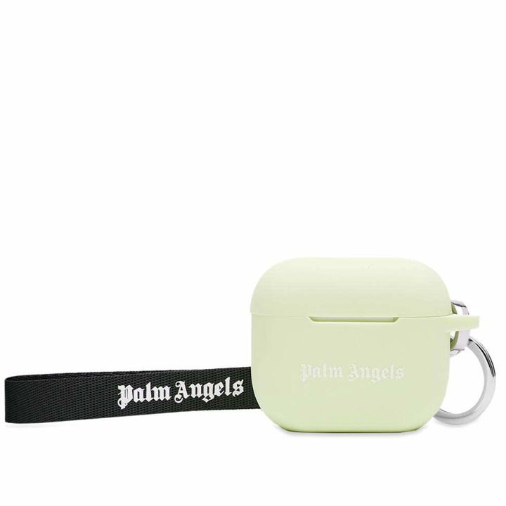 Photo: Palm Angels Men's Classic Airpod Case in Yellow/White