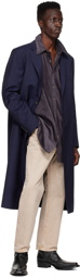 Acne Studios Navy Wool Coat