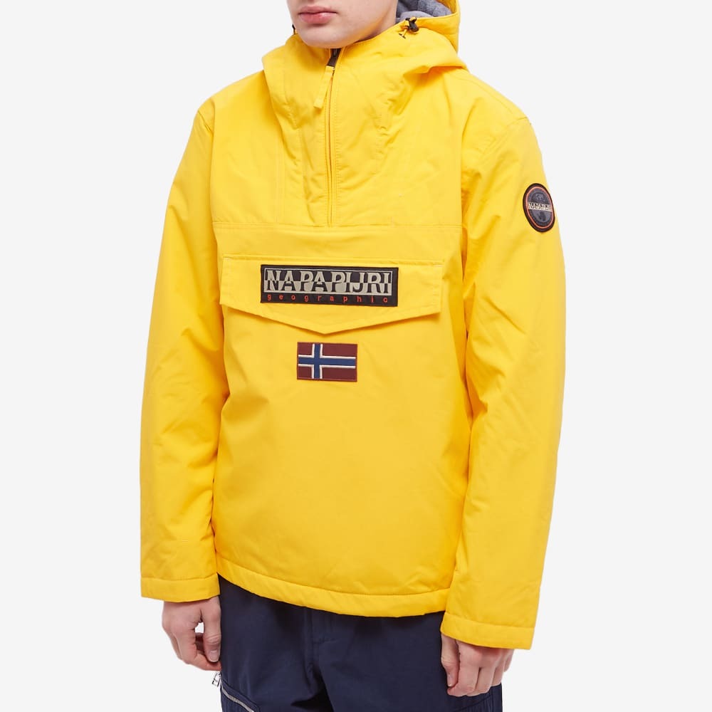 NAPAPIJRI ナパピリ　ダウンジャケット　ルーズフィット　裏起毛　イエロー Napapijri Men's Rainforest Jacket in Yellow Napapijri