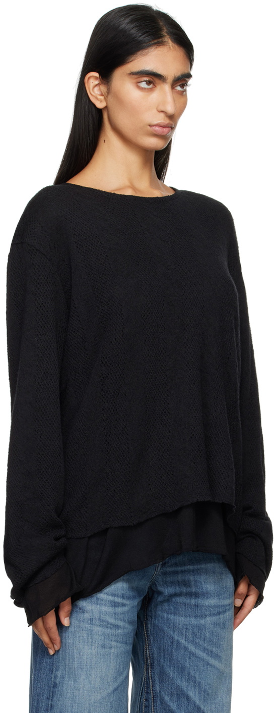 OUR LEGACY Black Double Lock Long Sleeve Sweater Our Legacy