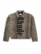 Rhude - Logo-Appliquéd Leopard-Print Cotton-Twill Bomber Jacket - Animal print