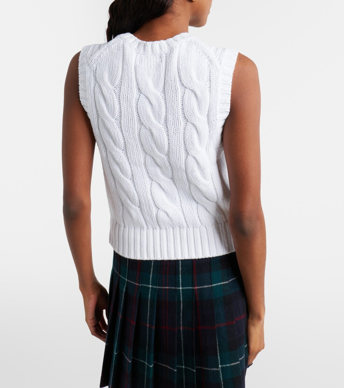 Polo Ralph Lauren Logo cable-knit cotton sweater vest