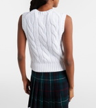 Polo Ralph Lauren Logo cable-knit cotton sweater vest