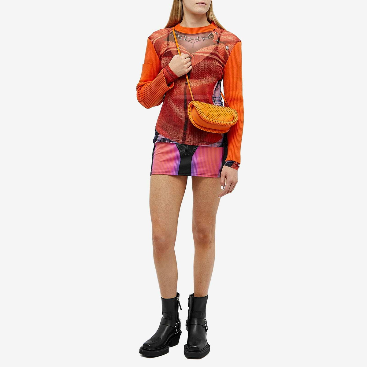 Y-Project Women's x Jean Paul Gaultier Trompe L'Oeil Janty Mini