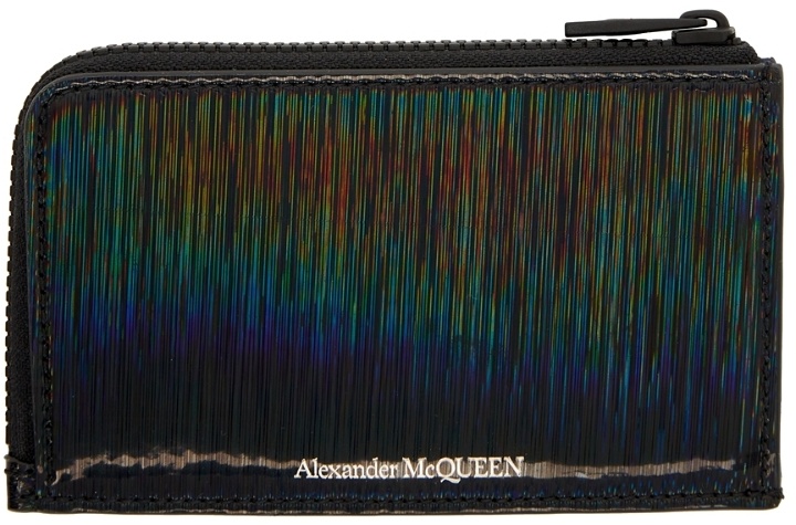 Photo: Alexander McQueen Multicolor Iridescent Zip Card Holder