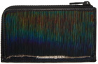 Alexander McQueen Multicolor Iridescent Zip Card Holder