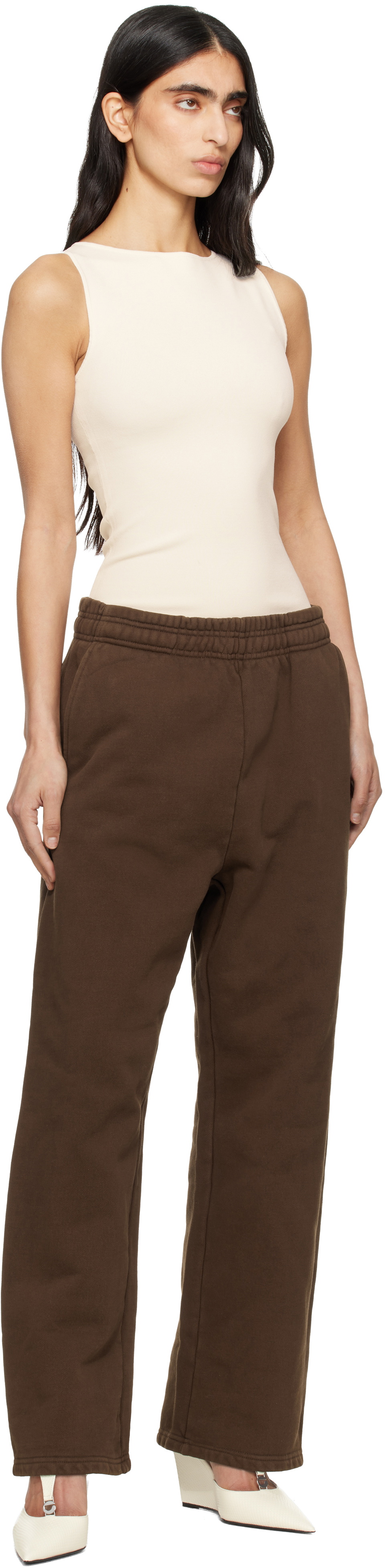 Entire Studios Brown Straight Leg Sweatpants