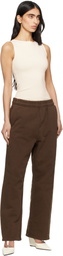 Entire Studios Brown Straight Leg Sweatpants