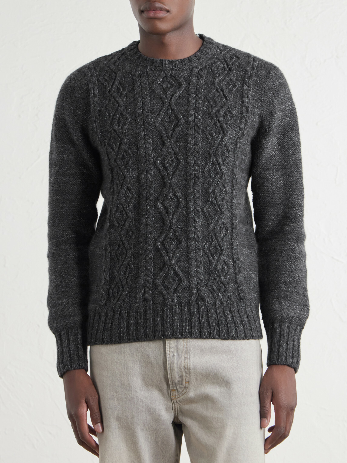 Inis Meáin - Aran Cashmere Sweater - Gray