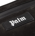 Palm Angels - Logo-Appliquéd Suede Belt Bag - Black
