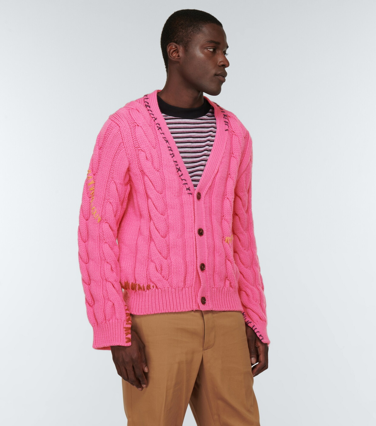 Marni - Cable-knit wool cardigan Marni