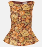 Faithfull Ana floral linen top