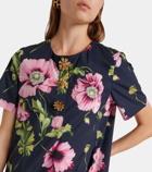 Oscar de la Renta Floral cotton-blend poplin kaftan