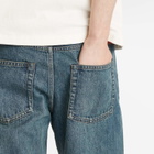 Jil Sander+ Men's Regular Fit Five Pocket Selvedge Cut Jeans in Blue