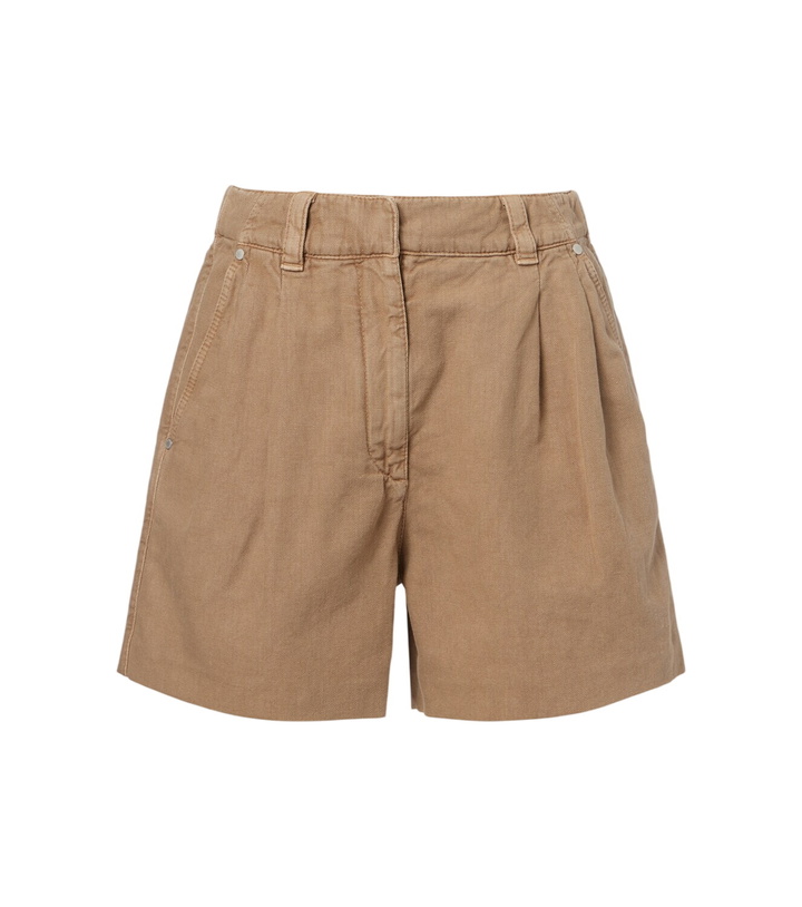 Photo: Brunello Cucinelli Cotton and linen Bermuda shorts