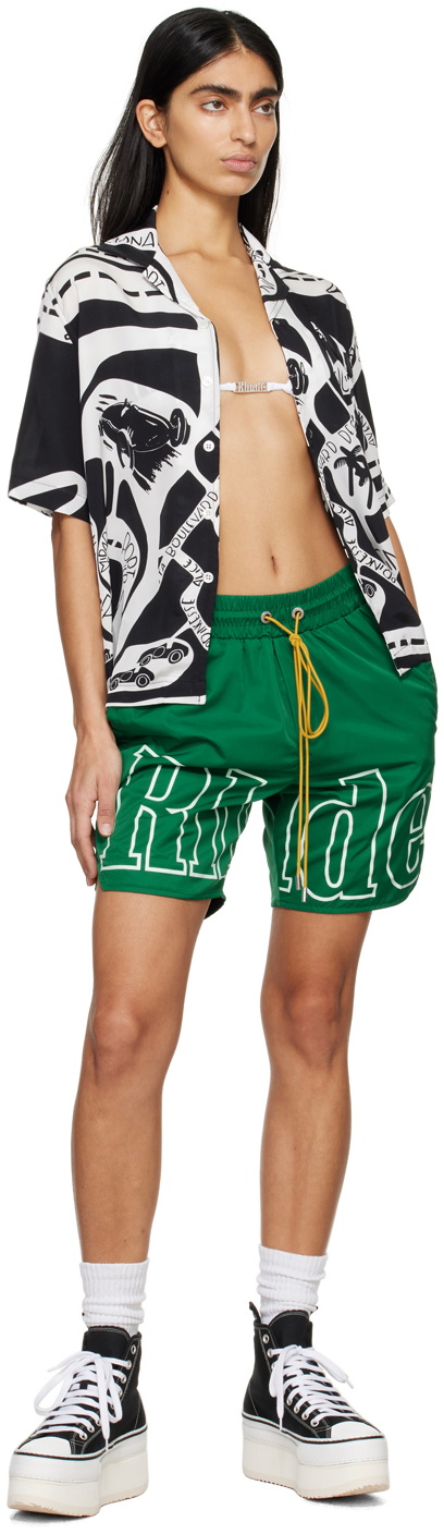 Rhude Black & White Strada Shirt