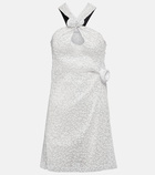 Coperni Embellished halterneck minidress