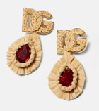 Dolce&Gabbana DG crystal-embellished clip-on earrings