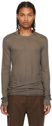 Rick Owens Gray Basic Long Sleeve T-Shirt