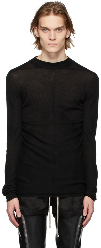 Photo: Rick Owens Black Cashmere Lupetto Sweater