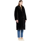 MM6 Maison Margiela Brown Faux-Fur Coat