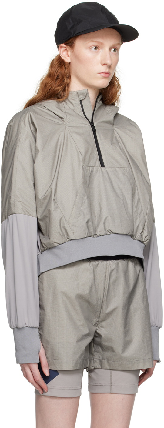 Templa Gray Paneled Hoodie