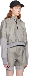 Templa Gray Paneled Hoodie