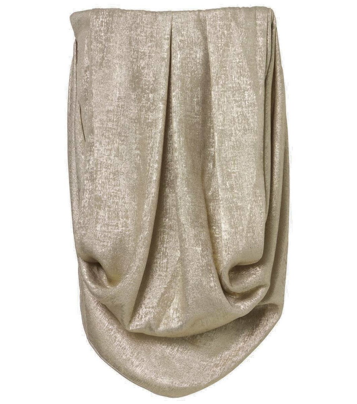 Photo: Maticevski Zeal draped lamé top