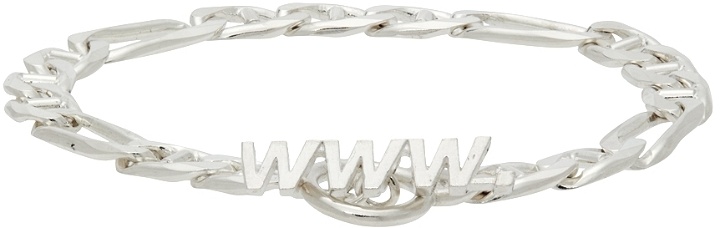 Photo: WWW.WILLSHOTT Silver Figaro Bracelet