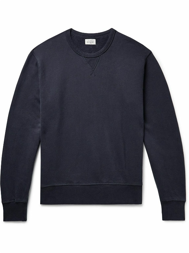 Photo: Hartford - Garment-Dyed Cotton-Jersey Sweatshirt - Blue
